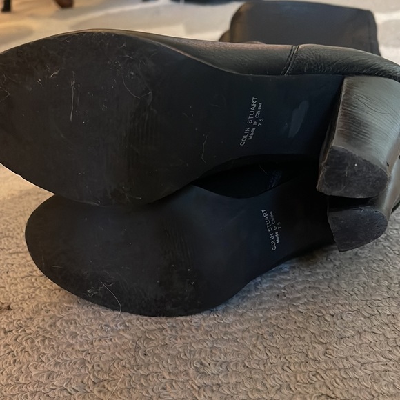 Black leather boots - Picture 5 of 6